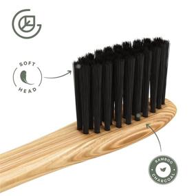 img 2 attached to Greenzla Toothbrush Charcoal Toothbrushes Biodegradable