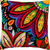 🧵 enhance your décor with maharaja needlepoint kit: 16×16 inch throw pillow featuring european quality printed tapestry canvas logo