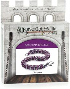 img 2 attached to Weave Got Maille Cleopatra Box Weave Chain Maille Bracelet Kit