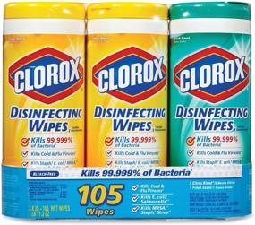 img 1 attached to 🧻 Convenient & Economical Disinfecting Wipes Value Pack (3-Pack)