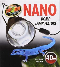 img 3 attached to 🔦 Enhanced Nano Dome Single Lamp Fixture by Zoo Med