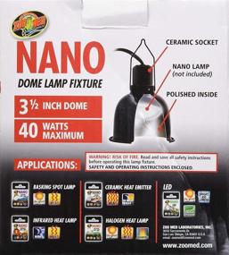 img 1 attached to 🔦 Enhanced Nano Dome Single Lamp Fixture by Zoo Med