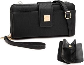 img 4 attached to Stylish and Versatile XB Crossbody Wristlet Handbags with Cellphone Compatibility for Women
