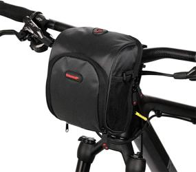 img 2 attached to Professional Cycling Accessories: Rhinowalk Bike Handlebar Bag for Road 🚲 Bikes - Front Bag, Frame Bag, and Basket Bag - Bicycle Bag