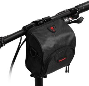 img 4 attached to Professional Cycling Accessories: Rhinowalk Bike Handlebar Bag for Road 🚲 Bikes - Front Bag, Frame Bag, and Basket Bag - Bicycle Bag