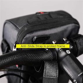 img 1 attached to Professional Cycling Accessories: Rhinowalk Bike Handlebar Bag for Road 🚲 Bikes - Front Bag, Frame Bag, and Basket Bag - Bicycle Bag