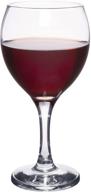 🍷 crystal clear stemmed red wine glasses - set of 4, 12 ounce capacity логотип