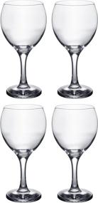 img 1 attached to 🍷 Crystal Clear Stemmed Red Wine Glasses - Set of 4, 12 Ounce Capacity