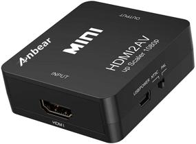 img 3 attached to 🔌 Преобразователь HDMI в RCA Anbear - поддержка видео 1080p, аудио, PAL/NTSC для Xbox, Apple TV, TV Stick, Roku, Chromecast, ПК, ноутбук, DVD и многое другое