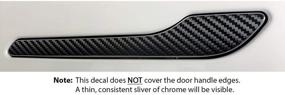 img 1 attached to Custom Cut Graphics Handle Carbon Exterior Accessories