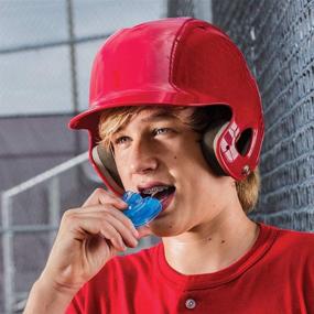 img 1 attached to Under Armour Youth Strapless Mouth Guard: Grey/Black, 👄 One Size Fits All - Stay Protected in Style!