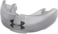 under armour youth strapless mouth guard: grey/black, 👄 one size fits all - stay protected in style! logo