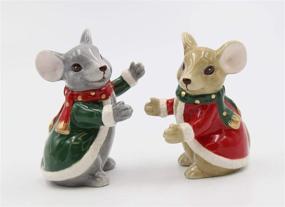 img 2 attached to Ceramic Christmas Holidays Hugging Shakers