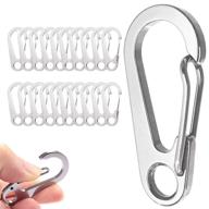 stainless carabiner spring snap release traveling logo