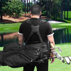 img 1 attached to 🌊 Waterproof Shoulder Straps for Stand Bags | Adjustable & Thick Padded Replacement | Compatible with All Major Brands