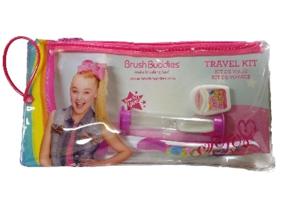 img 1 attached to Get Sparkling JoJo Siwa Brush Buddies Travel Kit with Toothbrush Timer and Floss for Perfect Oral Care!