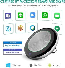 img 2 attached to 🔊 Yealink CP700 CP900 Wireless Bluetooth Speakerphone: Teams Certified, Full Duplex Microphone for Conference Meetings, Noise Reduction, 360° Voice Pickup – Ideal for Home Office