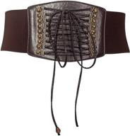 evogues elastic black leather 🖤 corset: sleek and versatile women's accessory logo