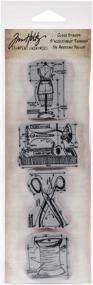 img 1 attached to Stampers Blueprints Rubber Stamps Sewing