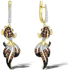 img 4 attached to 🐾 Santuzza Panther Drop Earrings: Exquisite 925 Sterling Silver Dangle Earring