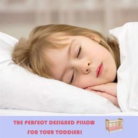 img 1 attached to UOMNY 13x18 Toddler Pillow - 100% Cotton Kids Pillow 1Pack - Fits Toddler Size - Kids Bedding