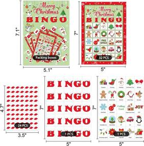 img 1 attached to 🎄 Christmas Bingo Game Xmas Holiday Winter Party Supplies: Fun Filled Favors for 40 Players!