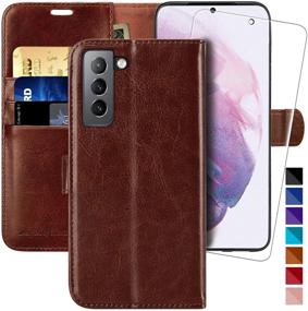 img 4 attached to Enhanced Protection and Convenience: Galaxy S21+ Plus 📱 5G Wallet Case with Screen Protector and Credit Card Holder