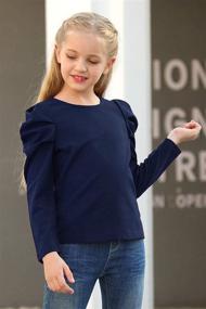 img 1 attached to Толстовка с вырезом GORLYA T Shirt Pullover Keyhole GOR1036 для девочек, одежда для верхней части тела, футболки и блузки.