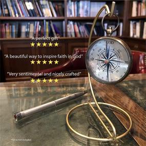 img 4 attached to 🌟 God as my Guide Compass with Display Stand – Inspiring Faith Gift for Baptism, Missionary, Birthday, or Confirmation