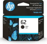 🖨️ hp 62 black ink cartridge: compatible with envy 5540, 5640, 5660, 7640 series, officejet 5740, 8040 series, officejet mobile 200, 250 series logo