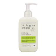 🌿 neutrogena naturals purifying daily facial cleanser: natural salicylic acid from willowbark, hypoallergenic & non-comedogenic, 6 fl oz logo