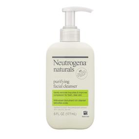 img 4 attached to 🌿 Neutrogena Naturals Purifying Daily Facial Cleanser: Natural Salicylic Acid from Willowbark, Hypoallergenic & Non-Comedogenic, 6 Fl Oz