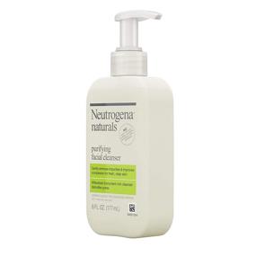 img 2 attached to 🌿 Neutrogena Naturals Purifying Daily Facial Cleanser: Natural Salicylic Acid from Willowbark, Hypoallergenic & Non-Comedogenic, 6 Fl Oz