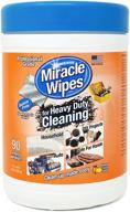🧼 miraclewipes 90 count - ultimate heavy duty cleaning solution for all-purpose cleaning - effective on kitchens, bathrooms, countertops, hands, indoors, outdoors - removes grease, grime, crayon, dirt & more! logo