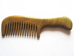 img 3 attached to Myhsmooth Gs-2w-mt: Wide Tooth Wood Handmade Natural Comb for Effective Detangling and Hair Care