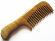 myhsmooth gs-2w-mt: wide tooth wood handmade natural comb for effective detangling and hair care logo