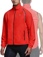 🚴 baleaf men's cycling jacket: versatile windbreaker with removable sleeves for winter sport activities logo