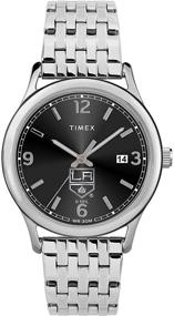 img 2 attached to Женские часы Timex Angeles Kings из нержавеющей стали.