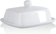 sleek ceramic butter dish with yelife porcelain handle: a stylish kitchen essential логотип