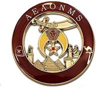 shriner aeaonms raspberry masonic emblem logo