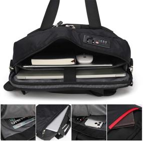 img 2 attached to 🔒 Omnpak Laptop Briefcase: Secure Combination Lock, Anti-Theft Office Bag for Men and Women, Water-Repellent Gaming and Business Satchel