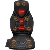 🪑 five s fs8816 massage seat cushion: heat & nodes massager for neck, back, lumbar - home & office comfort (black) logo