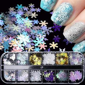 img 4 attached to Блестки для ногтей Colors Snowflake Glitter