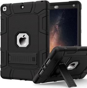 img 4 attached to 📱 Rantice iPad Case - Hybrid Shockproof Cover for iPad 10.2'' - Drop Protection with Kickstand - 9th, 8th & 7th Gen - Black