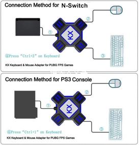 img 1 attached to 🎮 Enhance Gaming Experience with Keyboard Mouse Converter for PS4/N-Switch/PS3/Xbox One