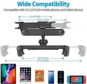 img 1 attached to Headrest Bestoct Adjustable Smartphones Compatible