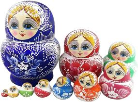 img 3 attached to Vibrant Porcelain Matryoshka Christmas Ornament