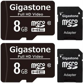 img 4 attached to 📷 Gigastone 8GB 2-Пак Micro SD карта, Full HD Видео, Профессиональная Камера Наблюдения Безопасности Дрона, 80MB/s Micro SDHC Класс 10 для улучшения SEO