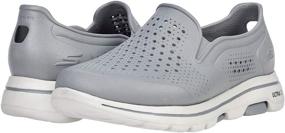 img 1 attached to Skechers Mens Loafer Black White Men's Shoes in Loafers & Slip-Ons