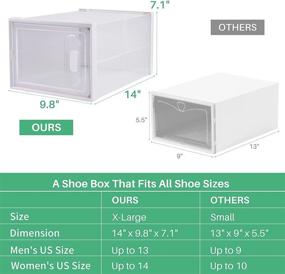 img 3 attached to Zttopo Stackable Organizer Containers Sneakerheads